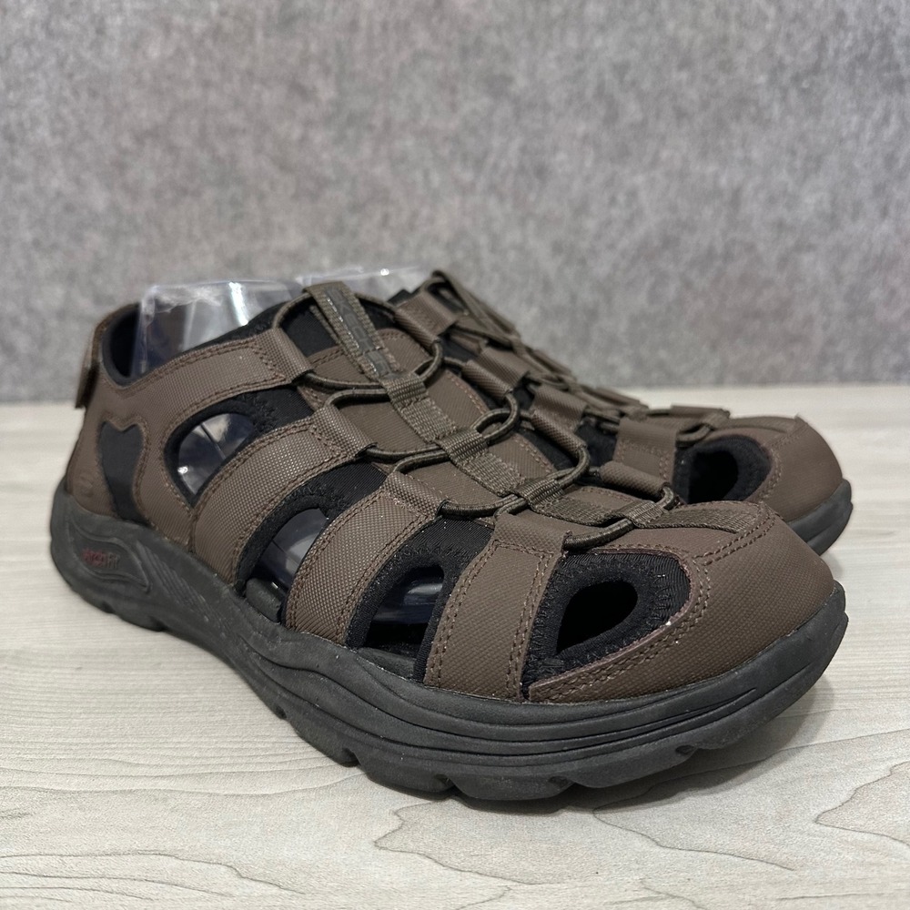 Skechers Arch Fit Motley SD Verlander Sandals Mens 12 Brown Fisherman 204348